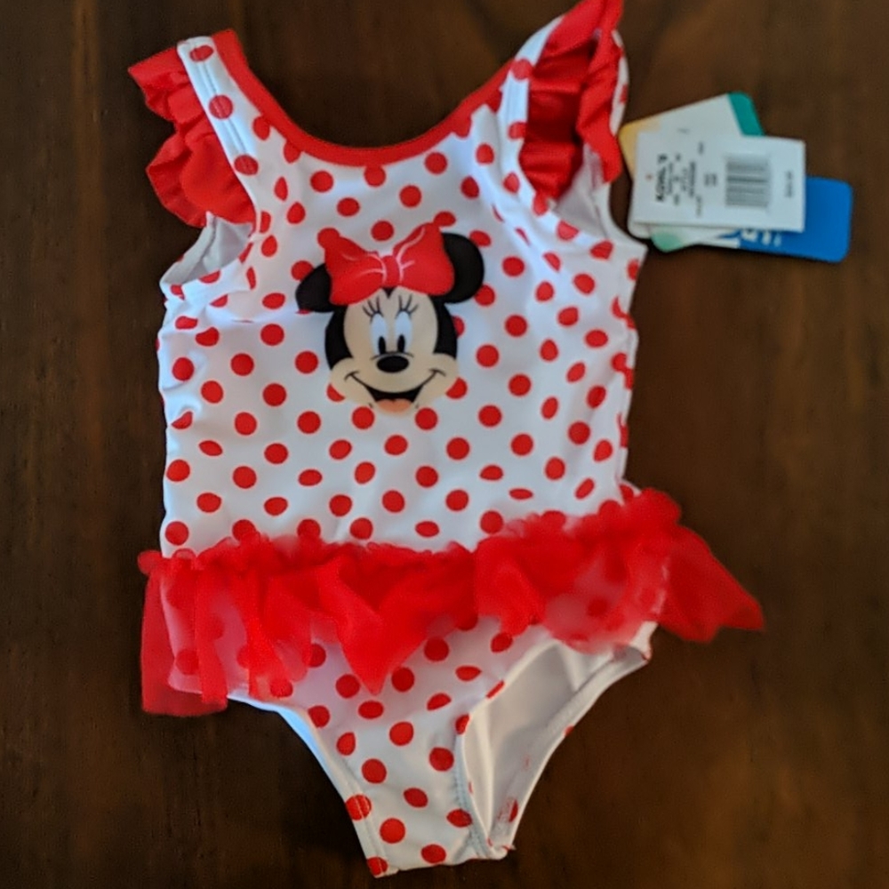 Disney Minnie Mouse Polka Dot One Piece Sw…